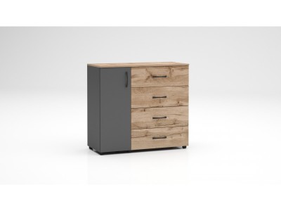 Συρταριέρα Apolo 7 (βοτάν δρυς/ανθρακίτη)